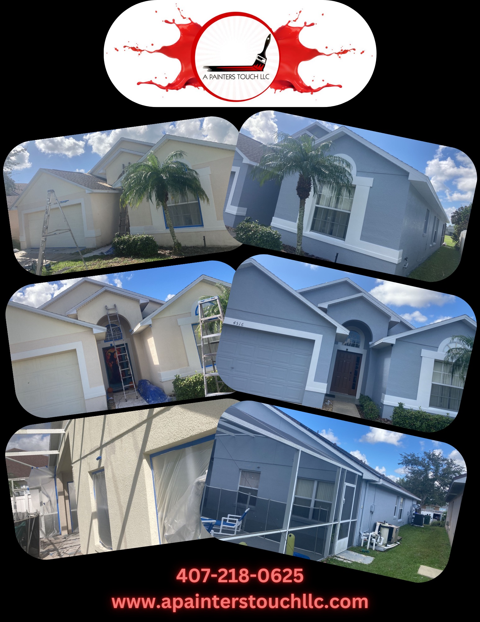 Transforming Drab to Colorful: A Stunning Exterior Paint Job in Orlando, FL